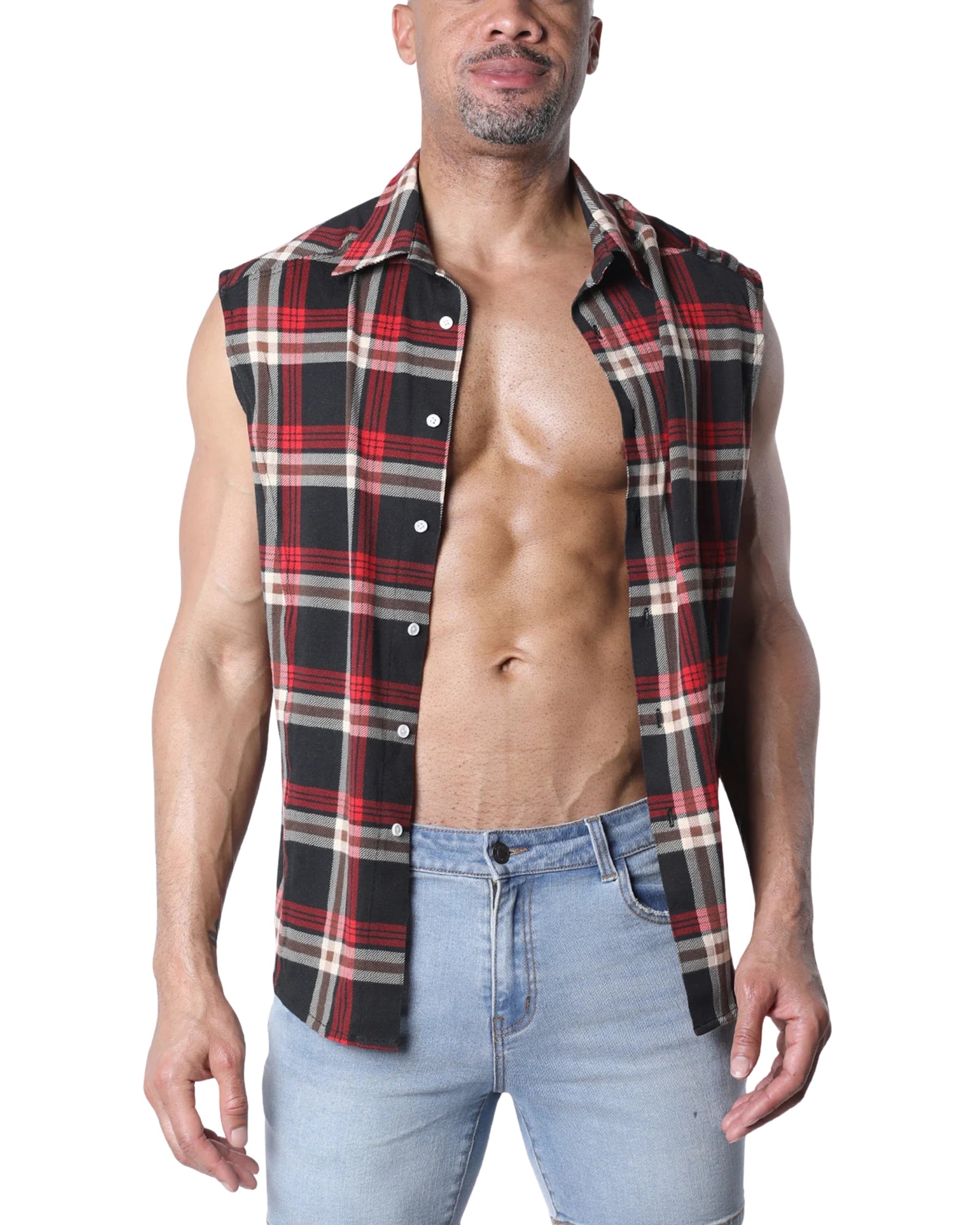 Lumber Jacked Sleeveless Shirt