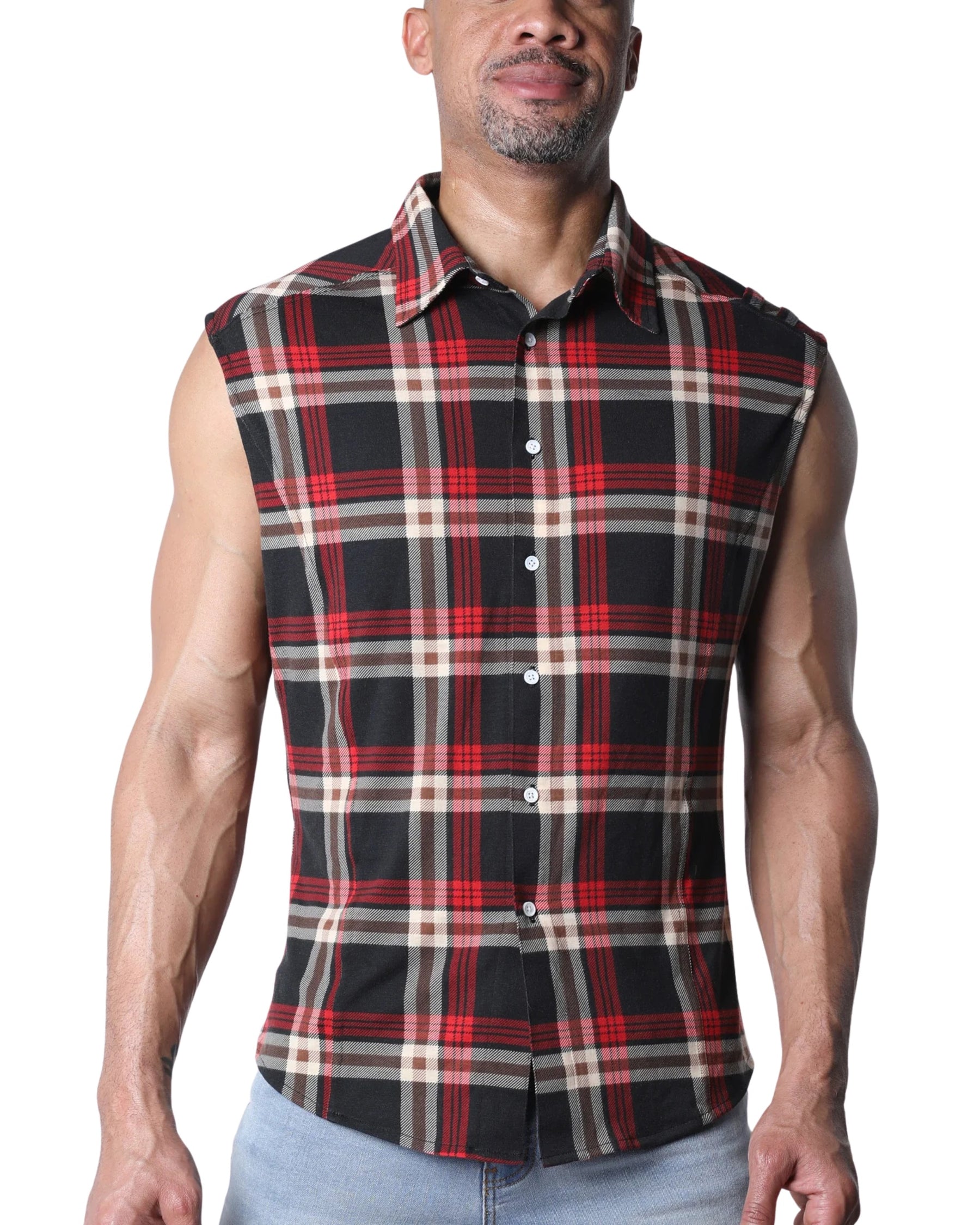 Lumber Jacked Sleeveless Shirt