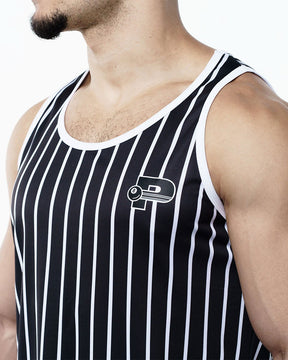 Black Striped Tank Top