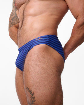Mylos Swim Brief - Blue Stripe