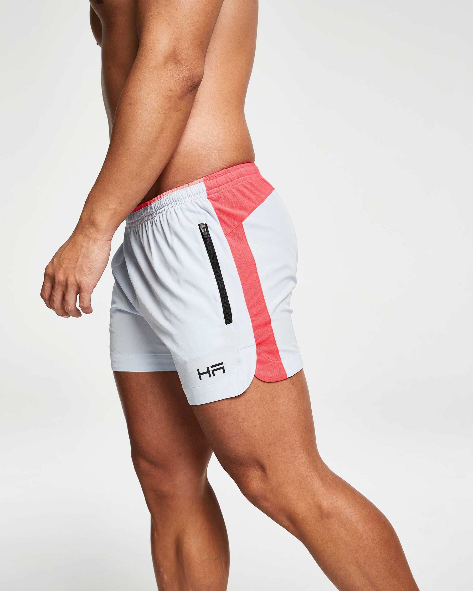 Sport Training 4.5 Shorts - Ice Grey/Neon Coral